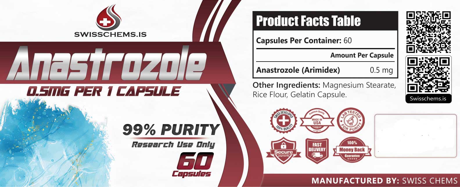 swiss chems anastrozole product image